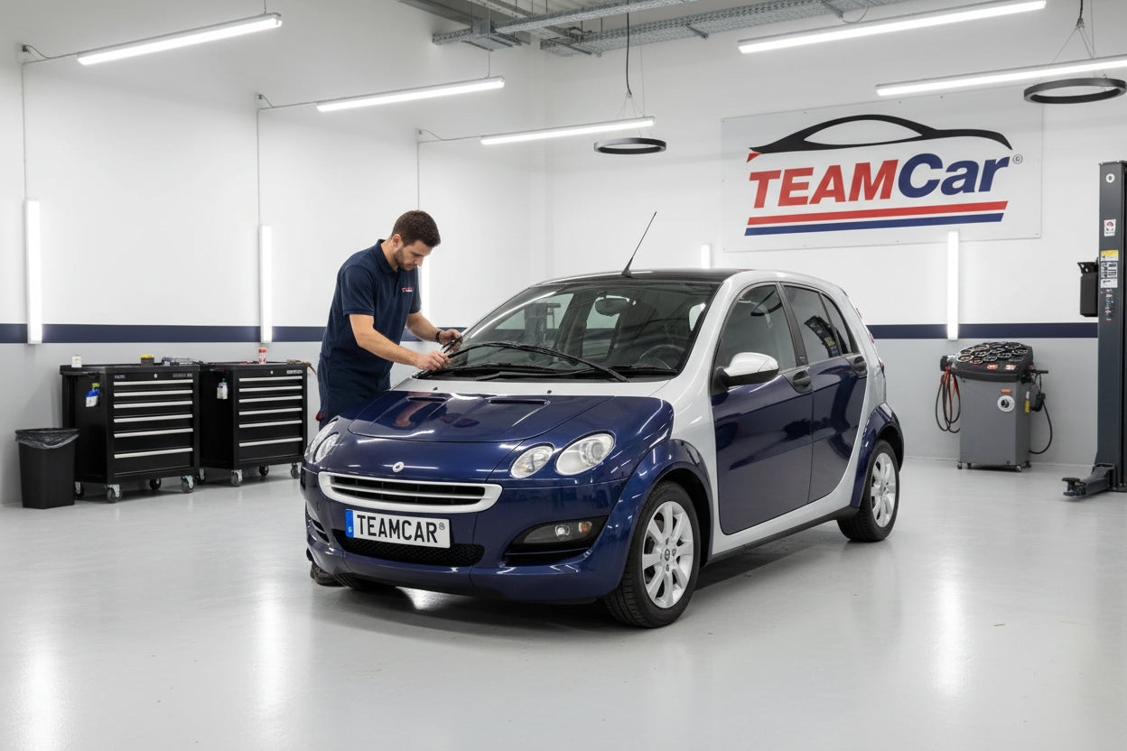 Schimbare Ștergătoare A4548200045 la Smart Forfour 454 2004-2007 cu Set Față și Spate Flat Premium TeamCar®