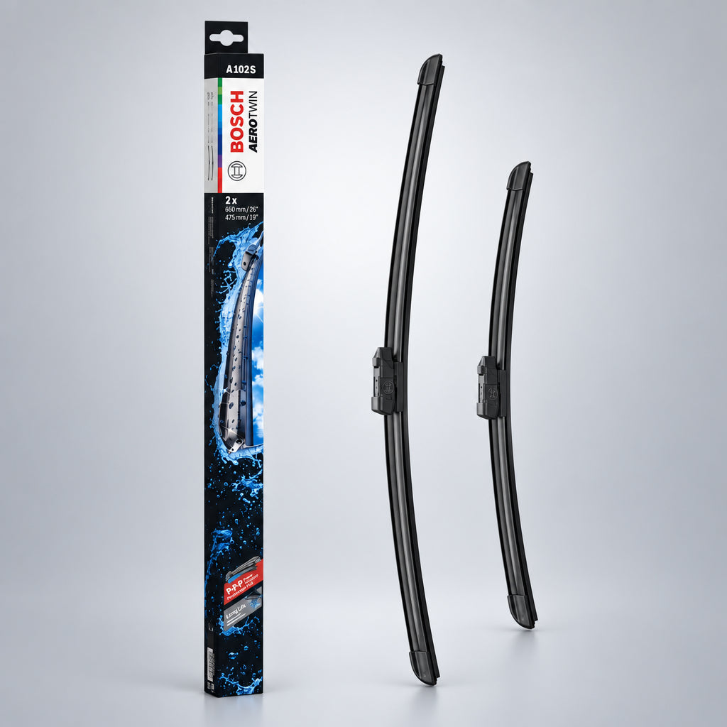 Set Bosch Aerotwin A102S cu două ștergătoare și ambalaj
