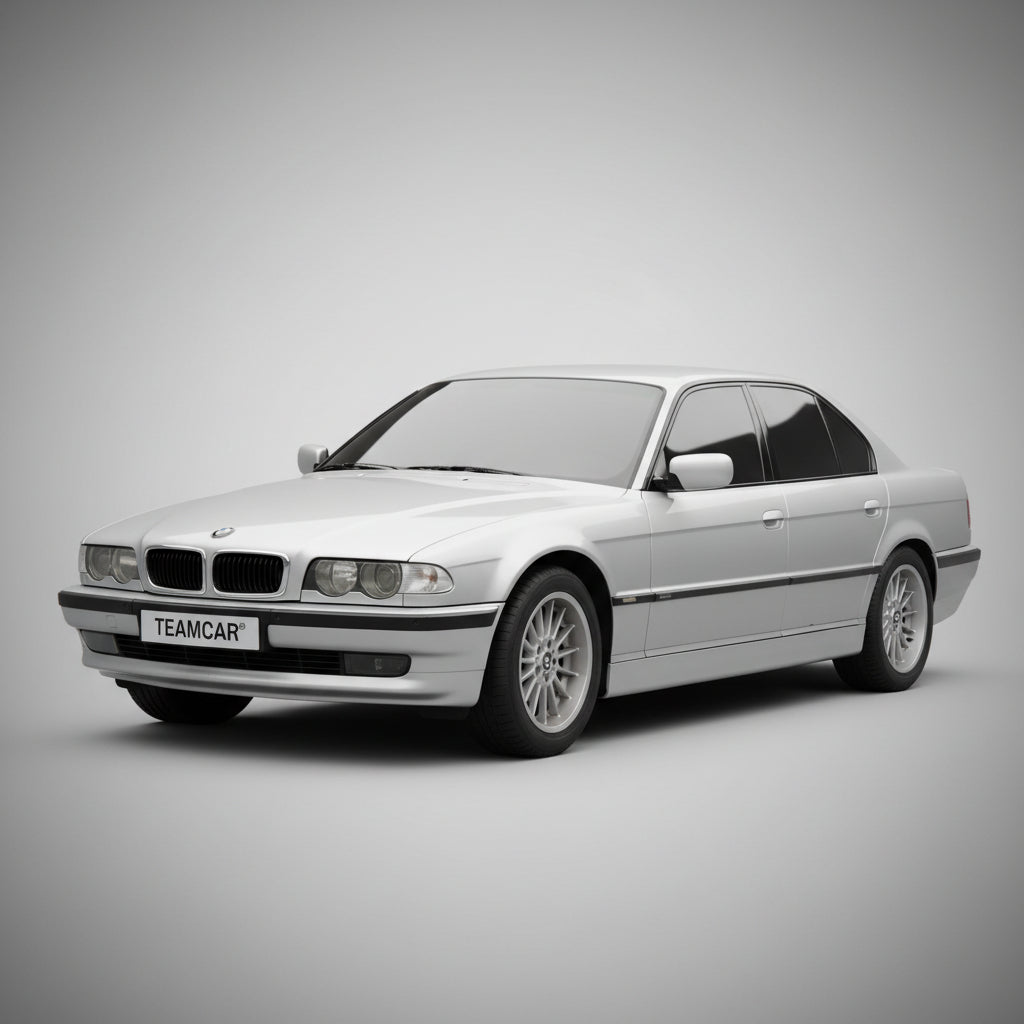 Silver BMW car