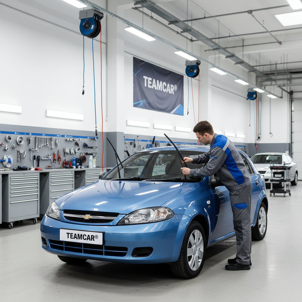 Blue Chevrolet Lacetti (J200) HATCHBACK 2004-2009
