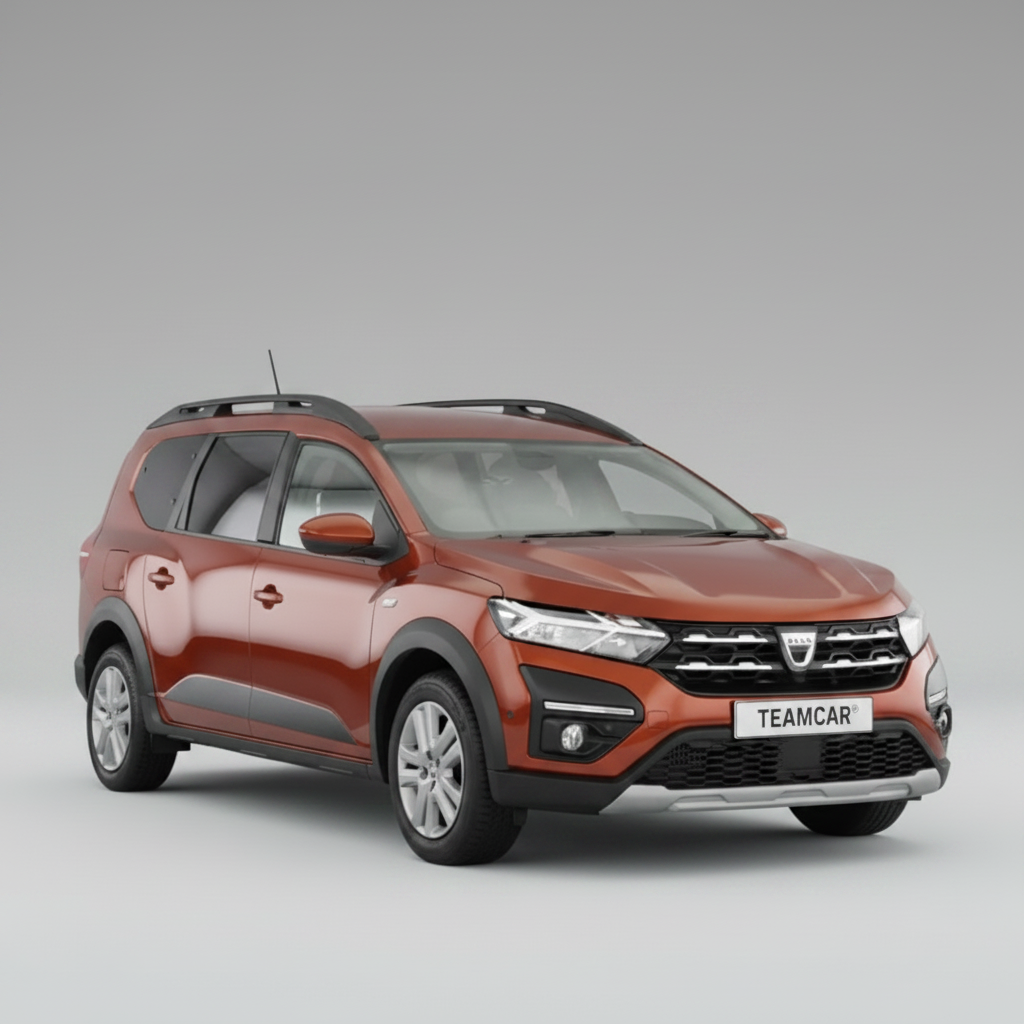 Red Dacia Jogger MPV 2022- on a white background