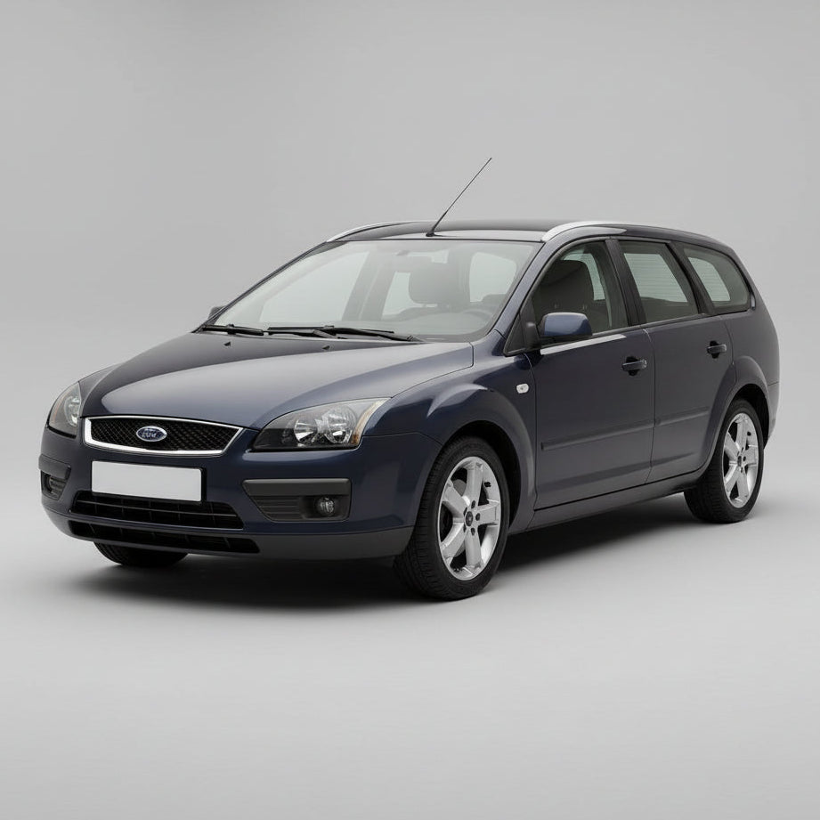 Gray Ford Focus II 2004–2008 on a gray background