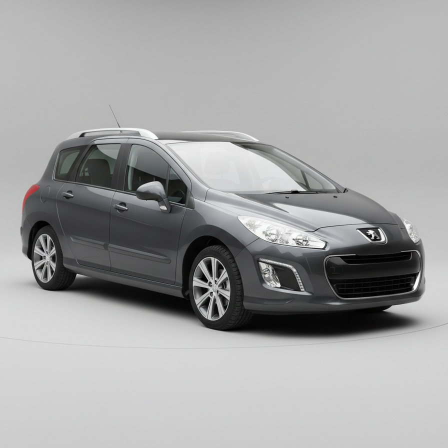 Gray Peugeot 308 I SW FL (2011–2013) on a white background