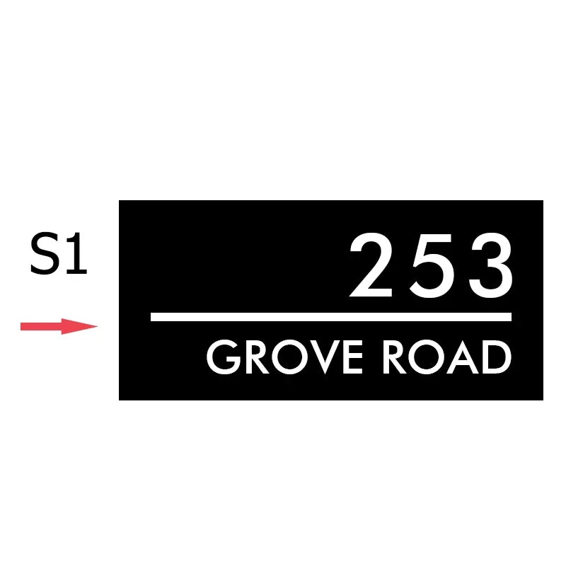 Placă Personalizată cu Număr de Casă 3D LED - Semn Iluminat Exterior Rezistent la Apă