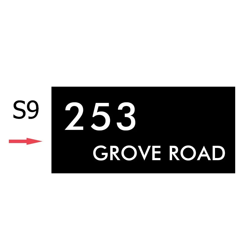 Placă Personalizată cu Număr de Casă 3D LED - Semn Iluminat Exterior Rezistent la Apă