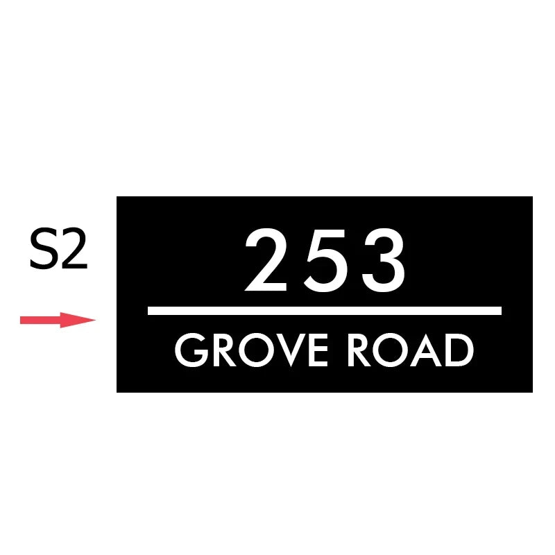 Placă Personalizată cu Număr de Casă 3D LED - Semn Iluminat Exterior Rezistent la Apă