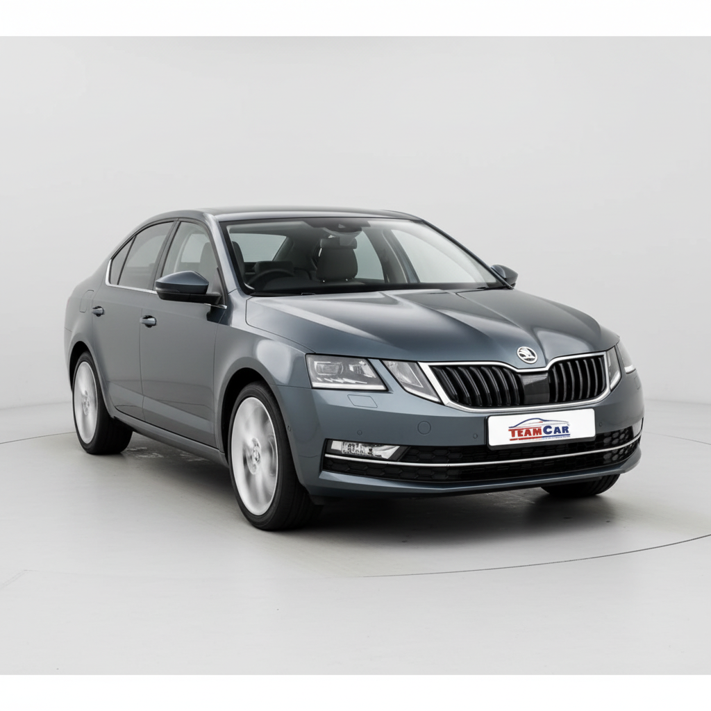 Gray Skoda Octavia III (2017–2020) on a white background