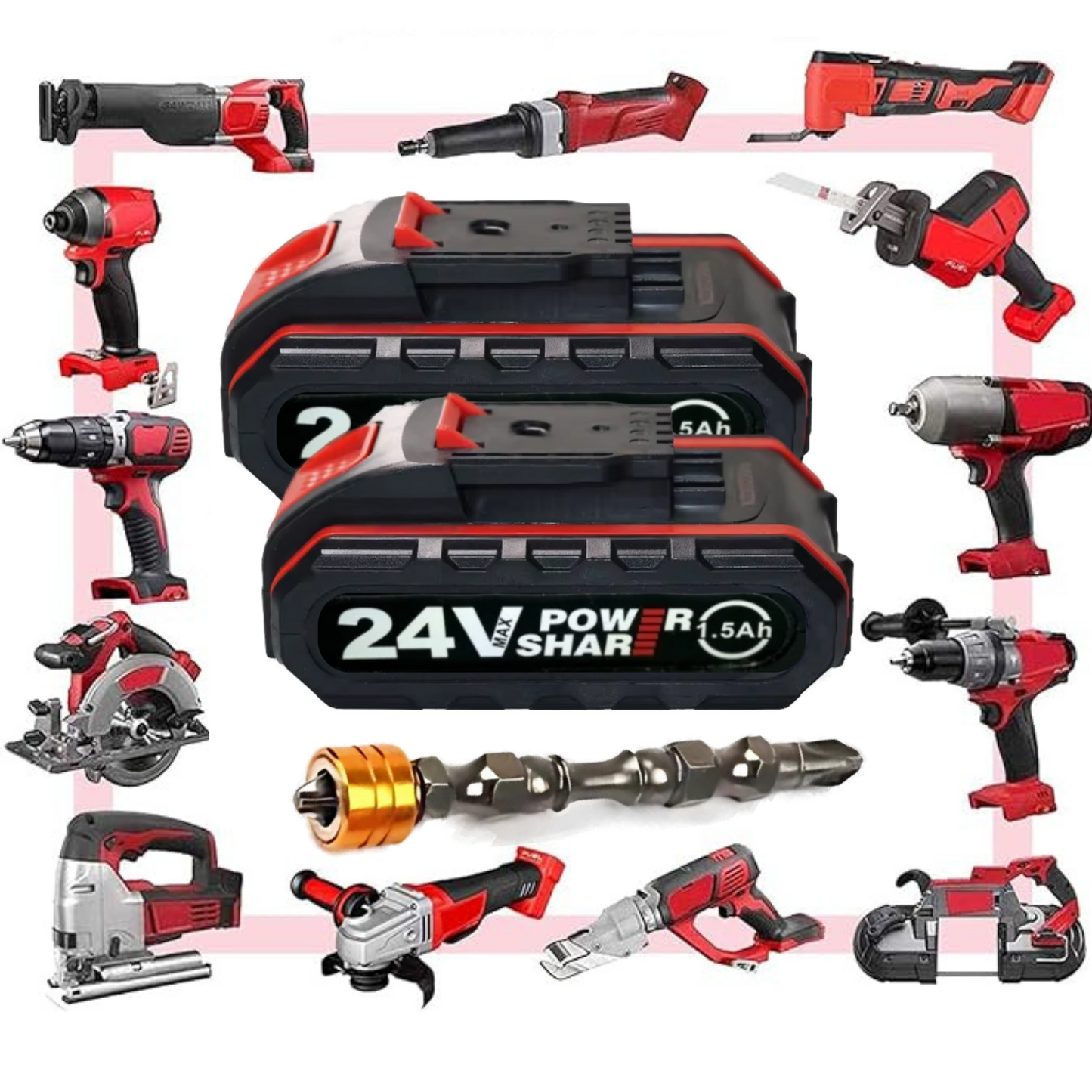 Baterie Li-Ion 24V, compatibilă cu acumulatori 88VF/48VF/36VF/24VF, 1.5Ah