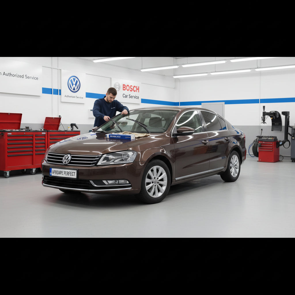 Schimbare Ștergătoare la VW Passat B7 Sedan (362) din 2010-2014. Prindere Push-button 19mm, marca Bosch Aerotwin A979S