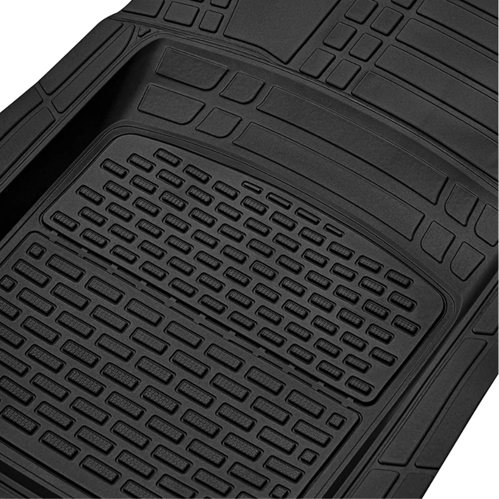 TeamCar® Car Mats Tray Type Compatible Kia Optima Generation III (2010–2015) Black Durable Material
