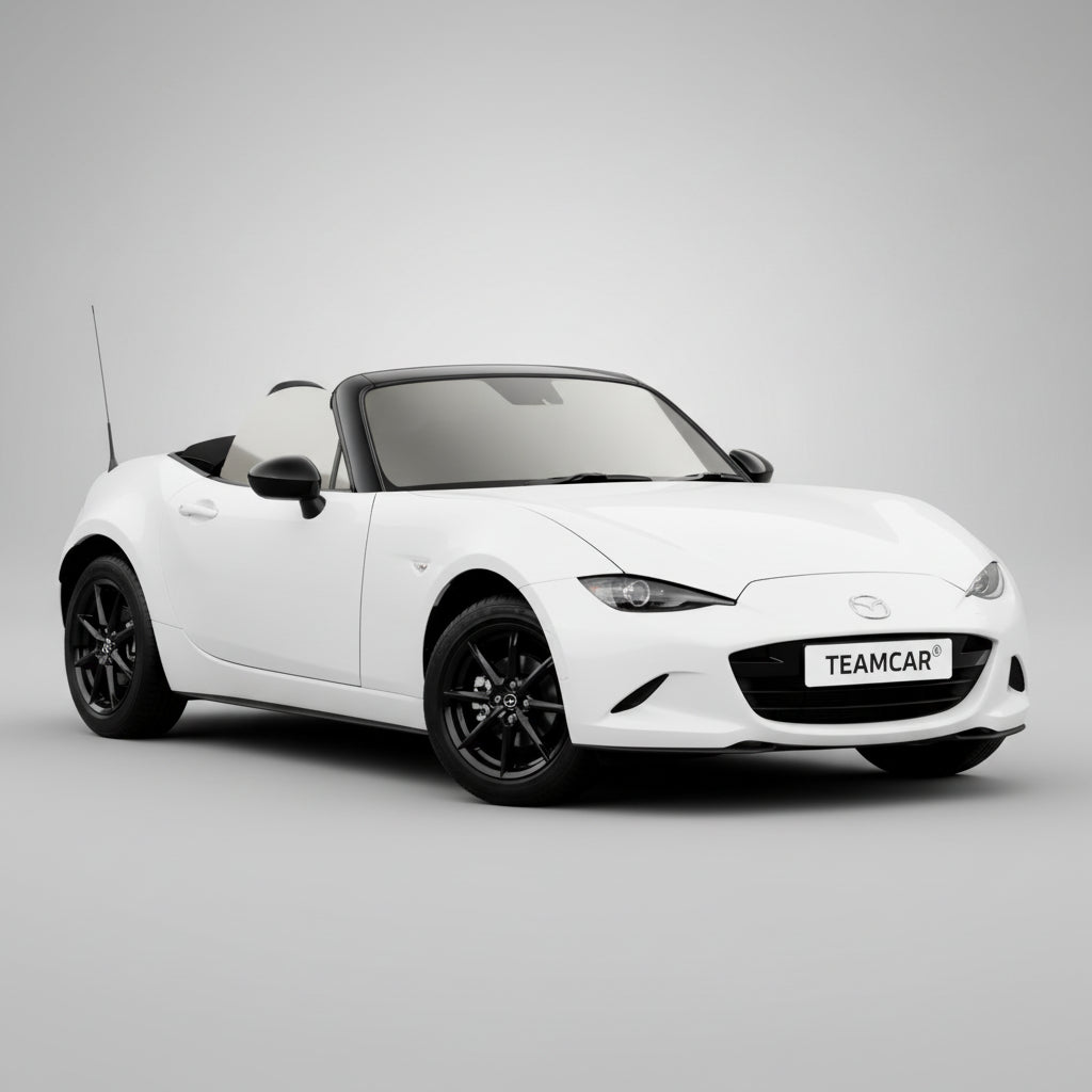 Covorase auto tip tavita dedicate pentru Covorașe Mazda MX-5 ND Soft Top Compatibile 2015-2023 | Red - cauciuc antiderapant, usor de curatat