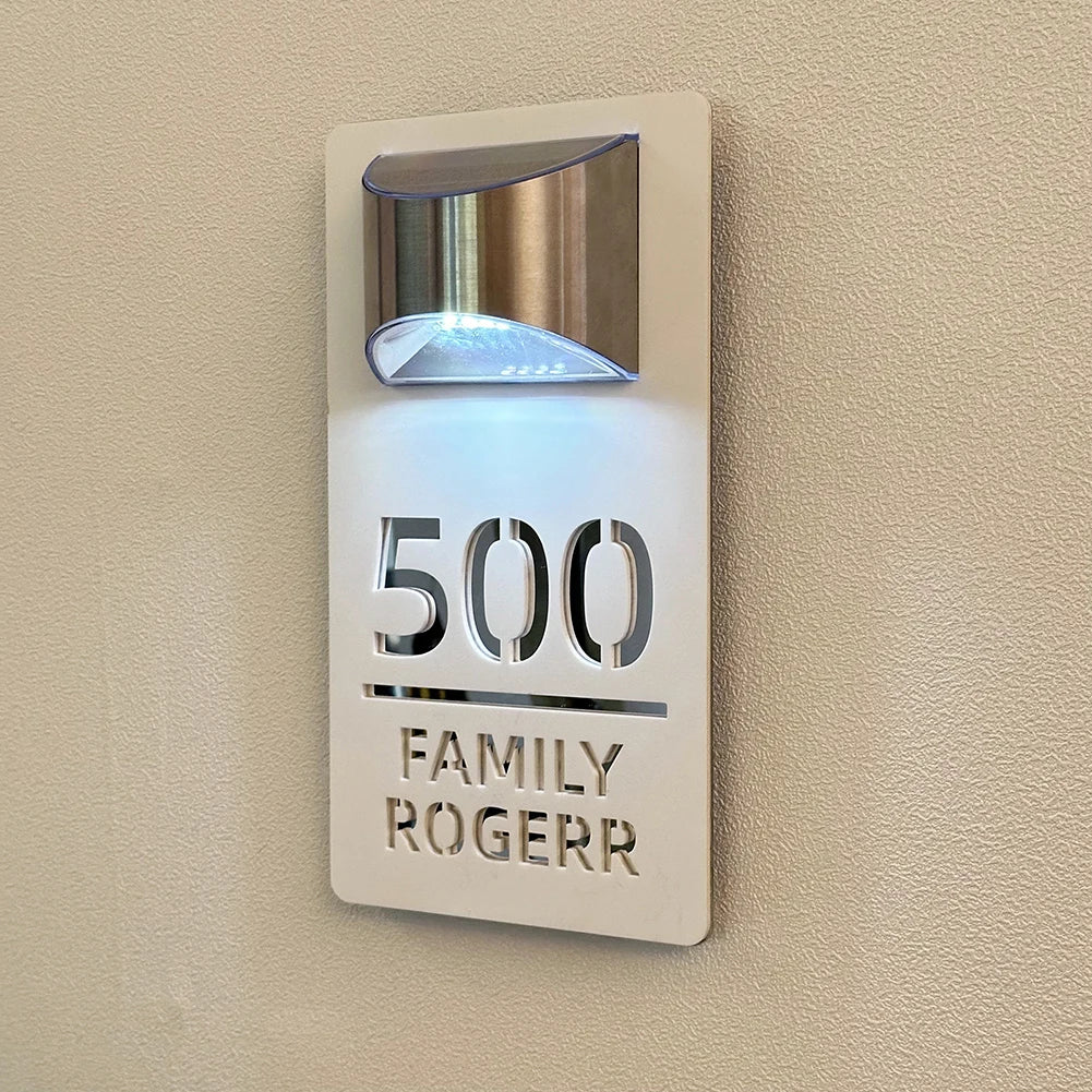 numar casa personalizat solar