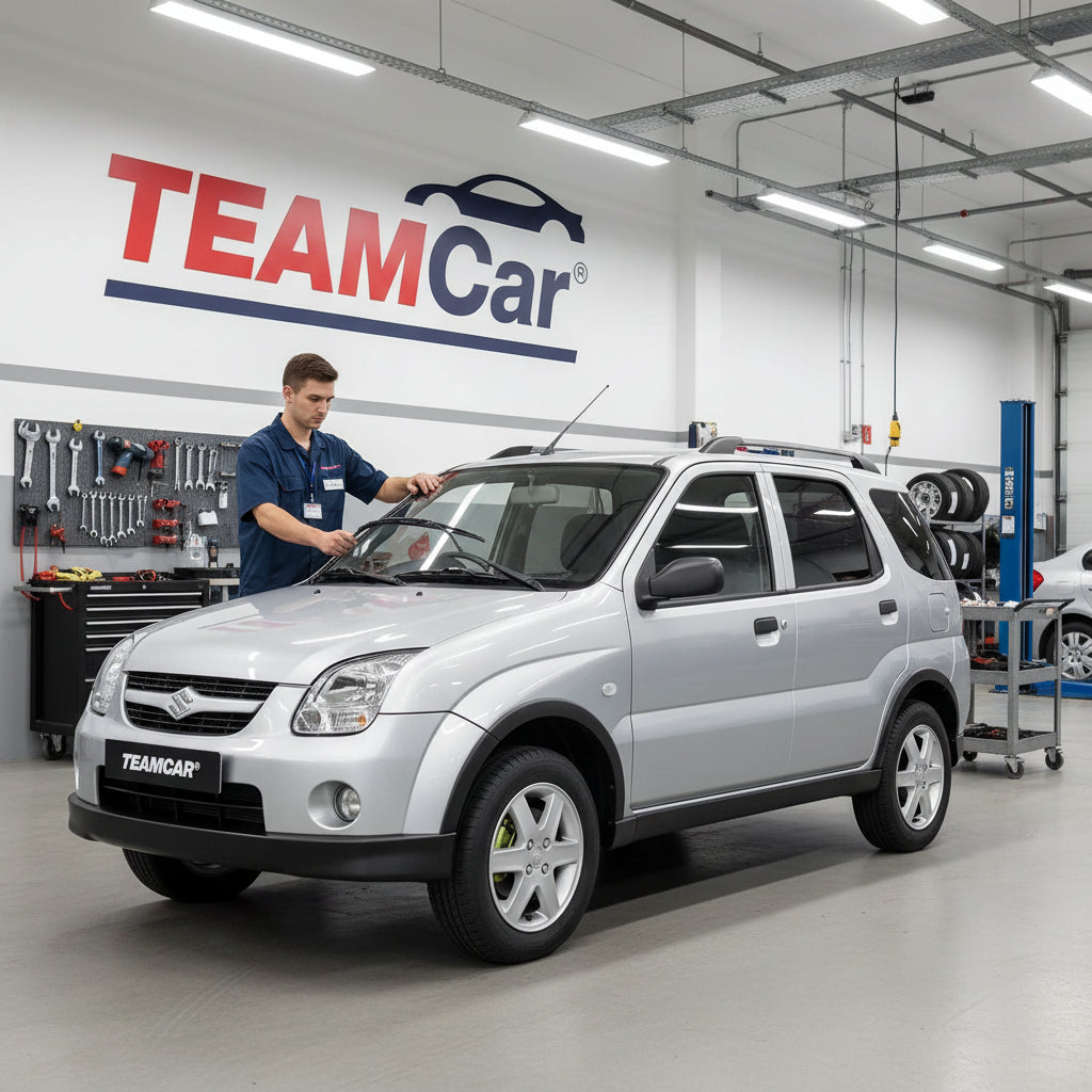 Schimbare ștergătoare la Suzuki Ignis generația a II-a (cod platformă MH / HR), produsă între anii 2003 și 2007