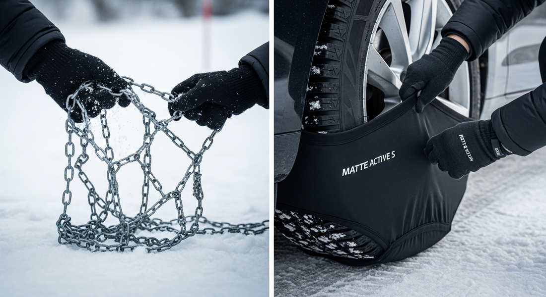 Adio lanțuri metalice: Cum scapi de chinul montajului pe viscol - lanturi auto grele, montaj lanturi zapada, maini inghetate iarna