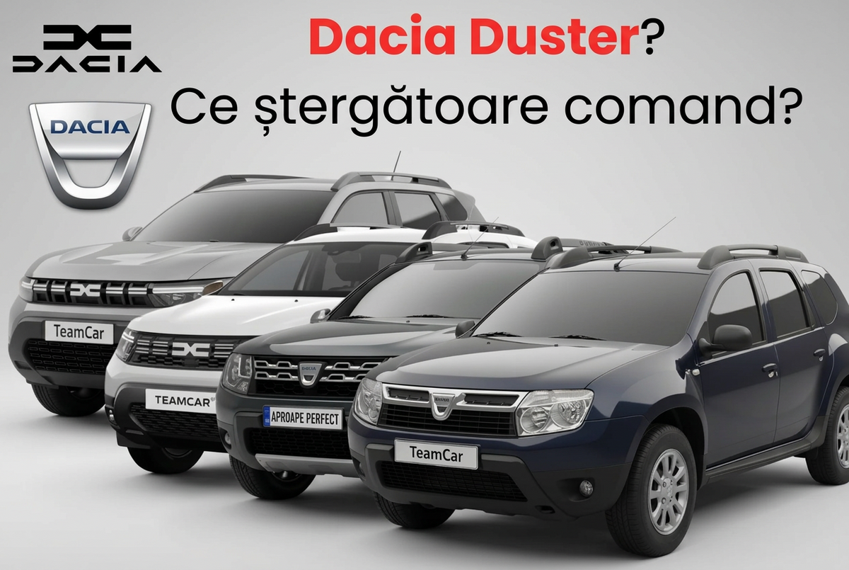 Ce ștergătoare se potrivesc la Dacia Duster?