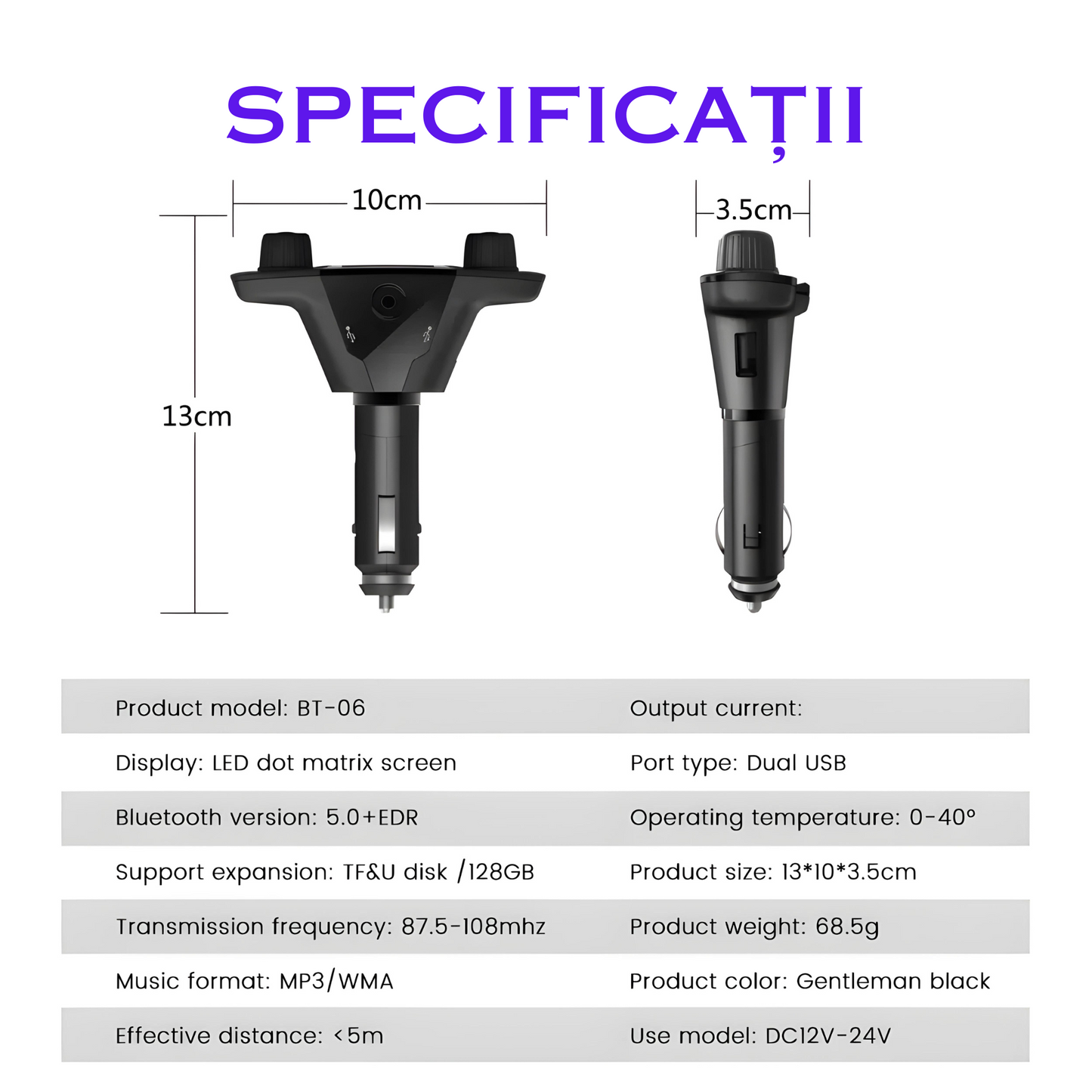 Adaptor Auto Bluetooth 5.0: Transformă-ți Mașina într-un Hub de Conectivitate!