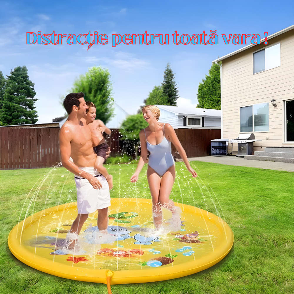 Piscina gonflabila cu stropitoare , diametru 170 cm