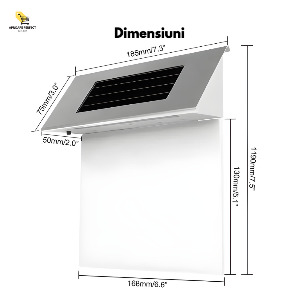 Număr Casă cu 4 Lumini Led și Panou Solar