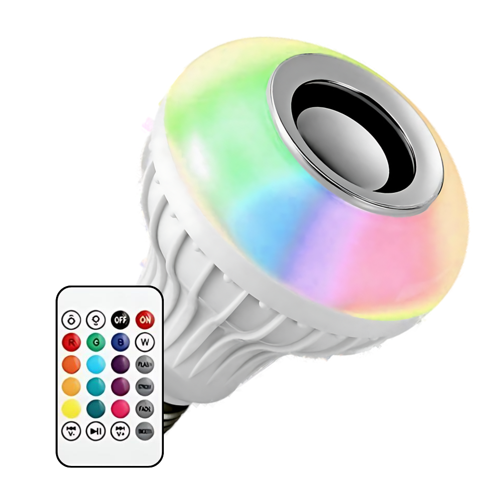 Smart LED Bulb cu Muzică Bluetooth și Telecomandă Wireless