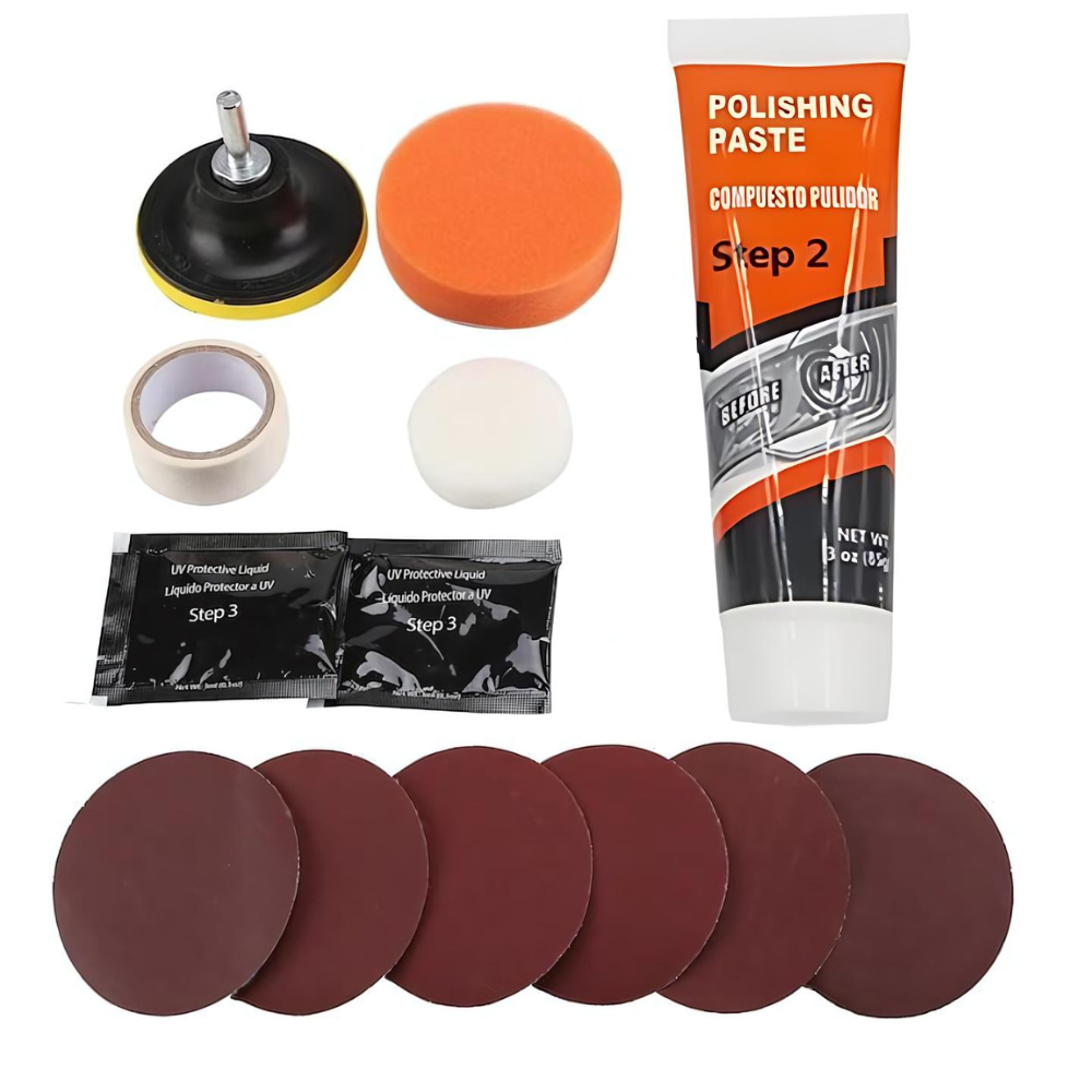 Kit Profesional de Restaurare a Farurilor - Brightener DIY