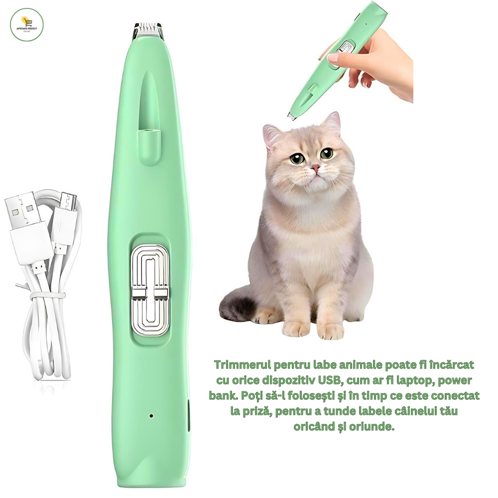 Trimmer pentru labe animale - Kit de îngrijire pentru câini și pisici