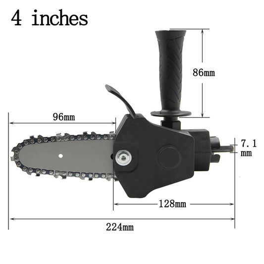 Mini Drujbă Electrică-Conversie pentru Bormașină - Kit Portabil 4-inch