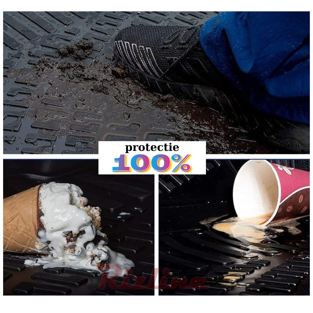 Covorase auto tip tavita Rizline 3D – Dacia Logan 2 Sedan (2013–2021) – Set fata