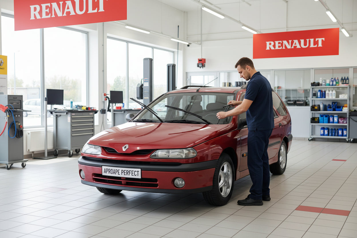 Cum se schimbă ștergătoare 288906601R la Renault Laguna 1.
