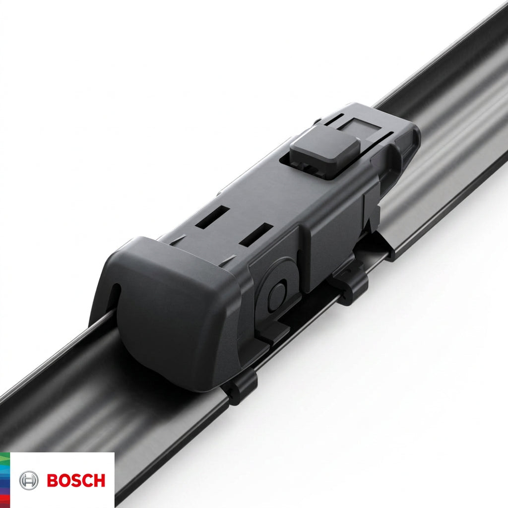 Detaliu al adaptorului original preasamblat Bosch Aerotwin A697S