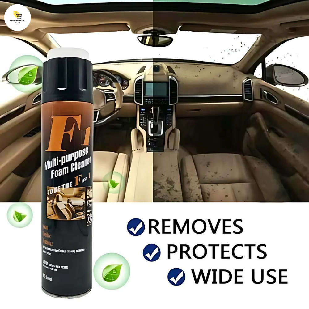 Spray Spumă de Curățare pentru Scaune Auto - Car Seat Cleaner Foam Spray, 600 ml, Eco-Friendly, pH Neutru