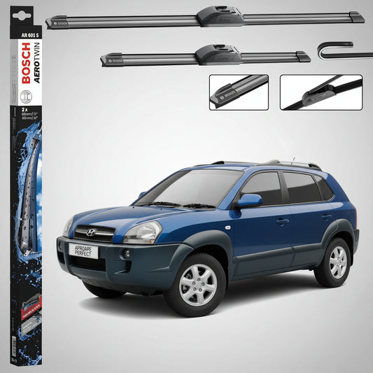Set Ștergătoare Parbriz pentru Hyundai Tucson (JM) / SUV Van 2004-2010 | Bosch AR601S