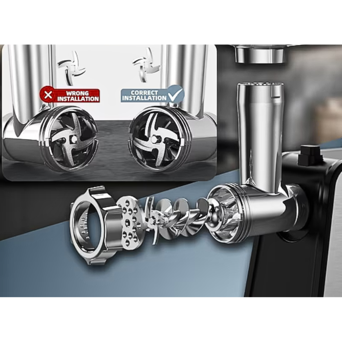 Mașină de tocat carne electrică, Putere 1000W, Accesorii Incluse