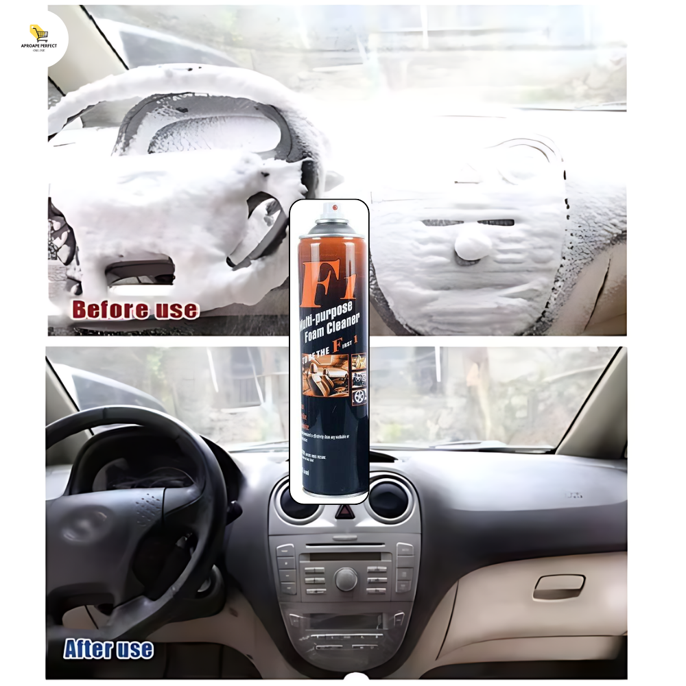 Spray Spumă de Curățare pentru Scaune Auto - Car Seat Cleaner Foam Spray, 600 ml, Eco-Friendly, pH Neutru