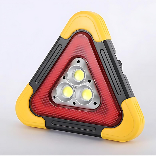 3-in-1 Car Warning Triangle with LED and USB Port