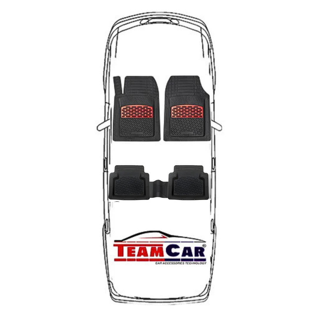 Covorașe auto Fiat Punto III (Grande Punto / Punto Evo) Red