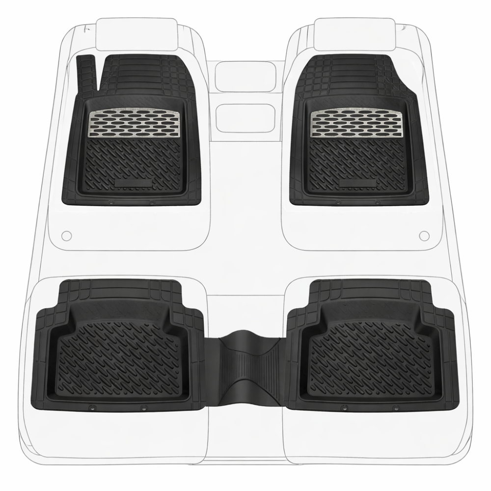 Covorase Auto Cauciuc Compatibile Toyota RAV4 (2006–2012) Silver