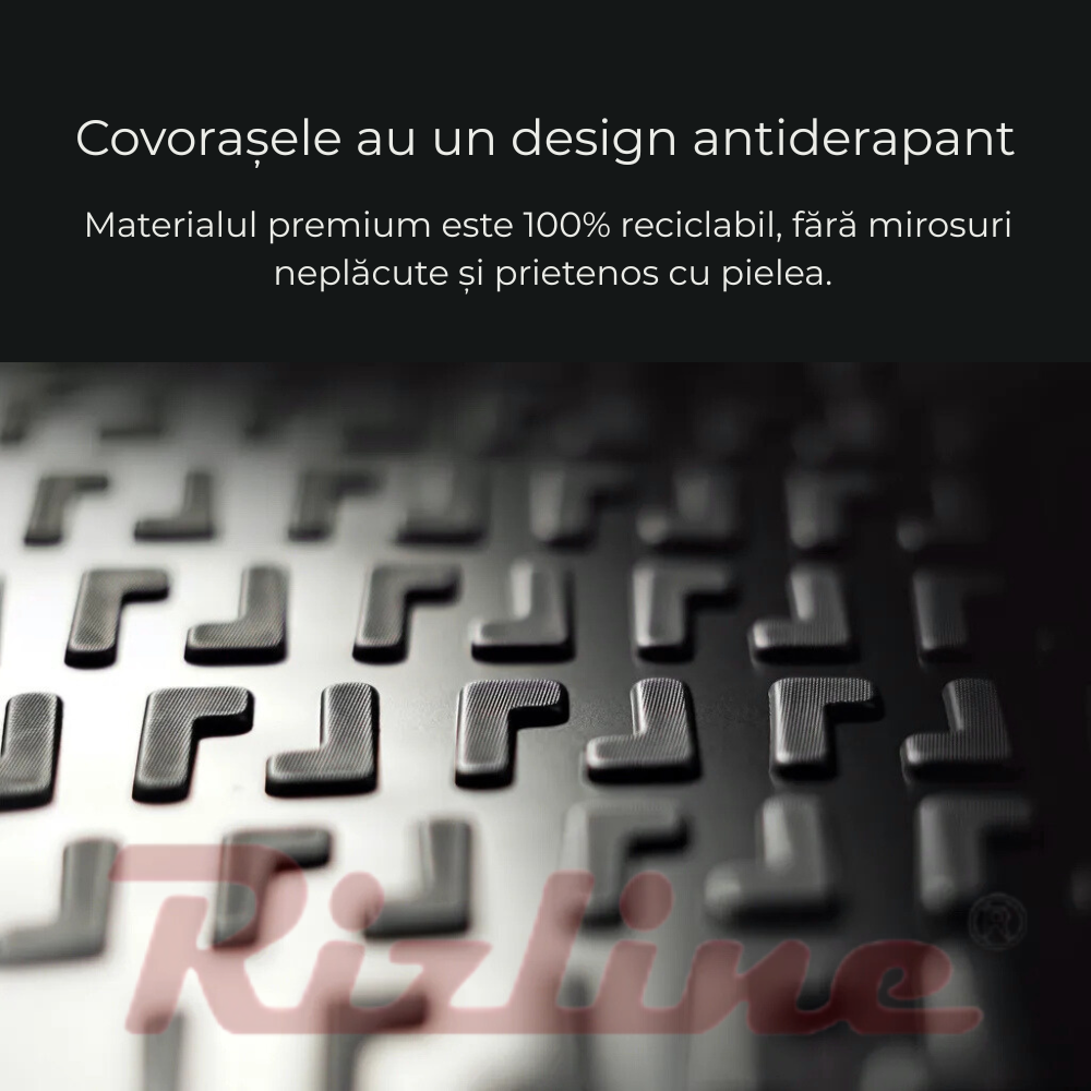 Complete set Rizline Dacia Duster 2018–2022 4x2 Prestige – Front, rear mats and trunk tray