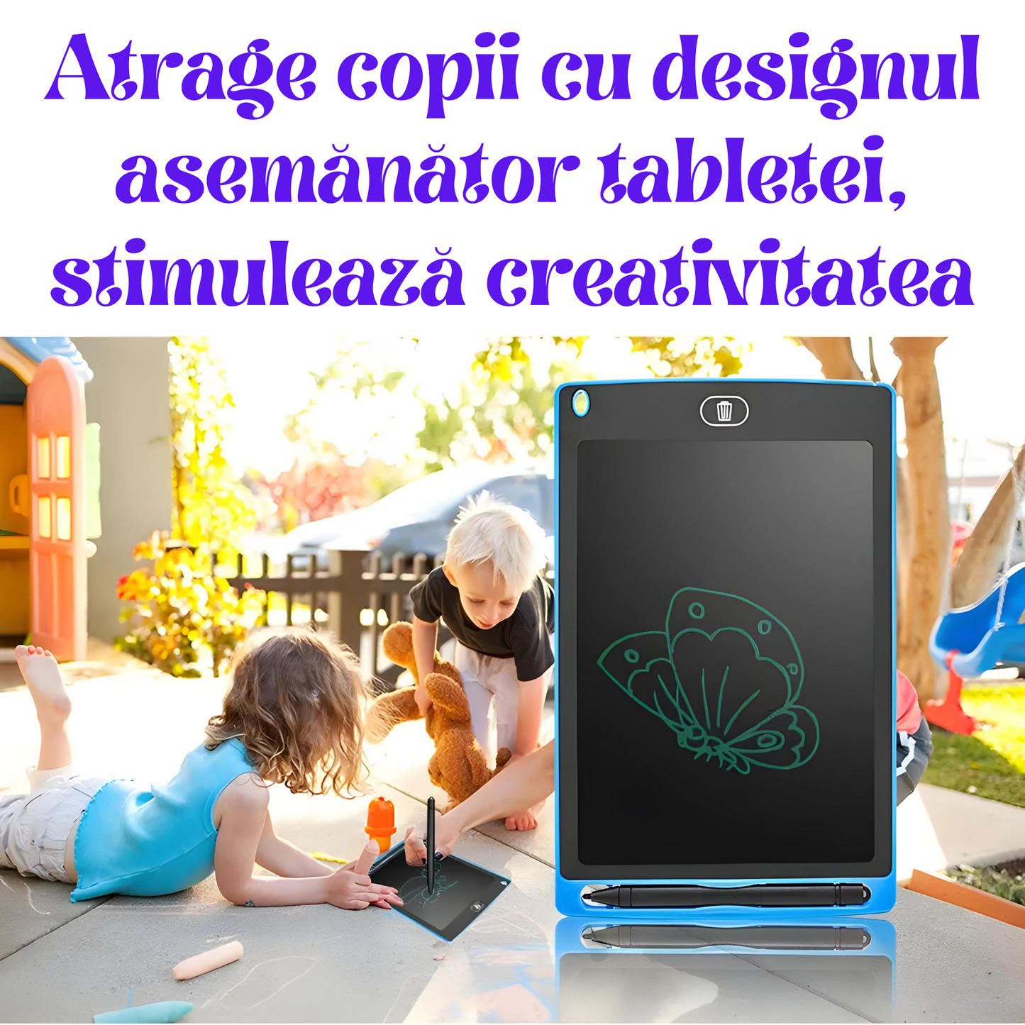 Tableta de Scriere LCD 6.5/12 inch, Tablă de Desen pentru Copii, Jucărie de Scris Graffiti, Tablă de Scris Magica