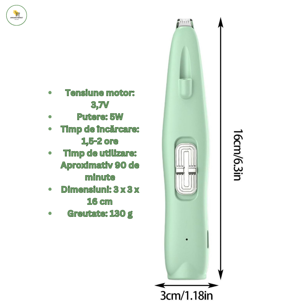 Trimmer pentru labe animale - Kit de îngrijire pentru câini și pisici