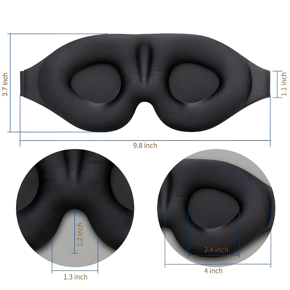 Masca de Somn cu Căști Bluetooth 3D, Difuzor HD încorporat pentru Muzică și Relaxare