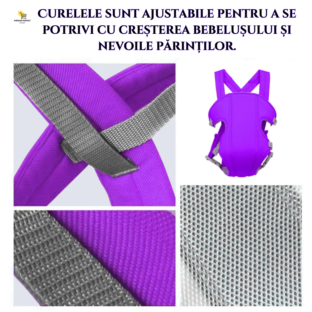 Ham pentru Bebeluși Respirabil - Harness pentru Bebeluși cu Mesh și Curea Reglabilă