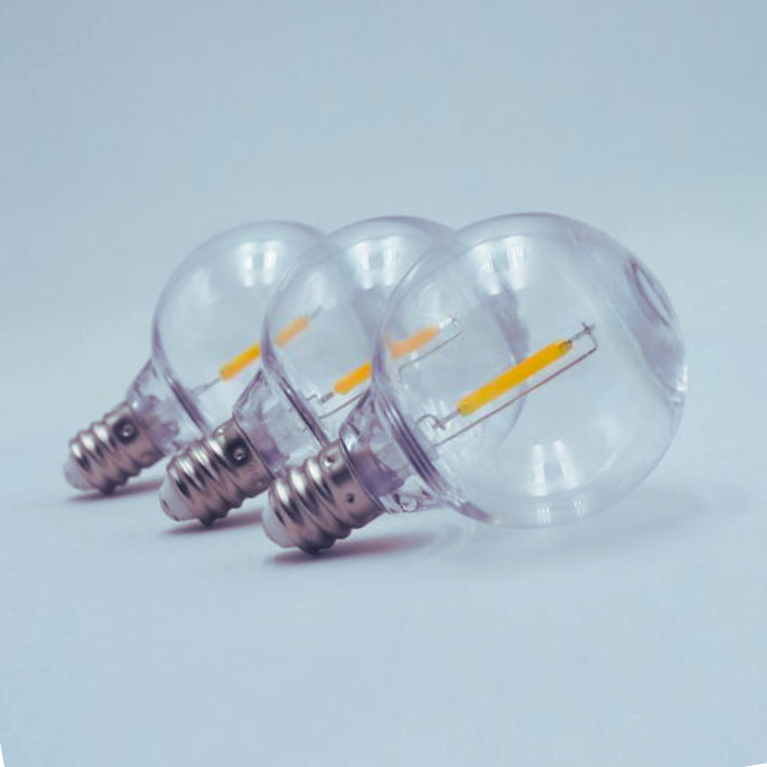 Ghirlandă Luminoasă LED Impermeabilă, Interconectabilă, 10 m, 20 Becuri Glob, Exterior/Interior