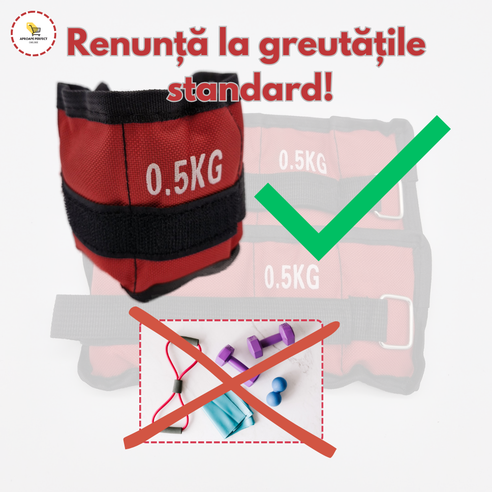 Greutăți pentru Încheieturi și Glezne, Set de 1kg