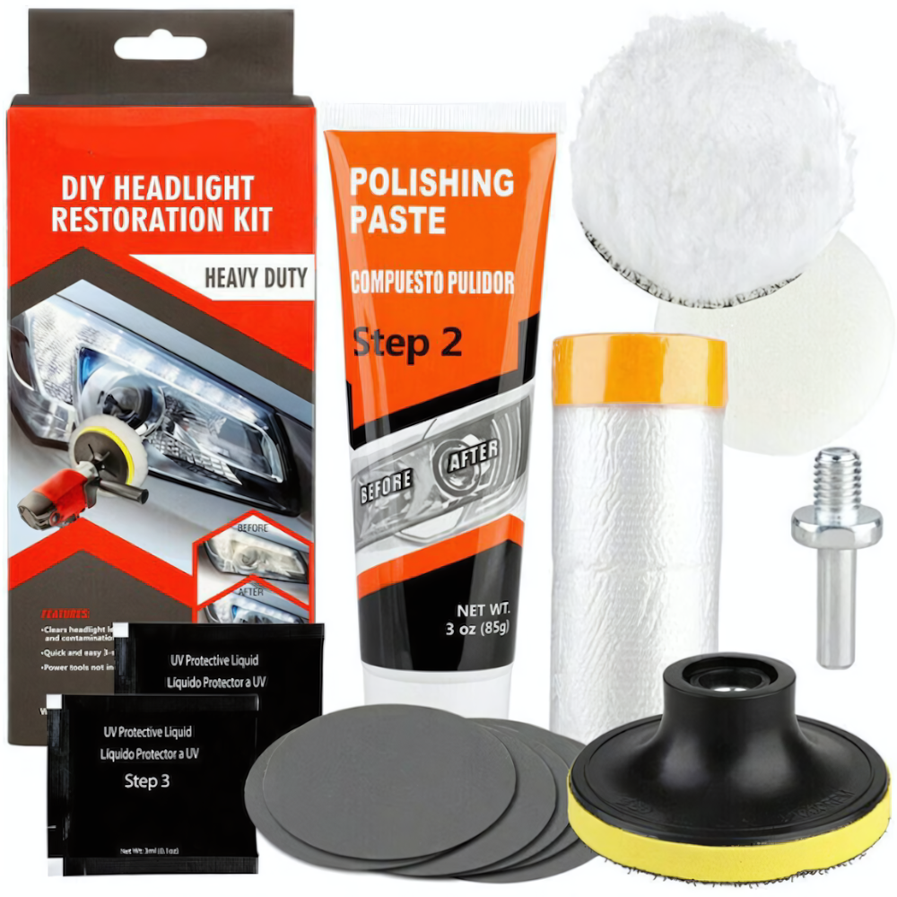 Kit Profesional de Restaurare a Farurilor - Brightener DIY