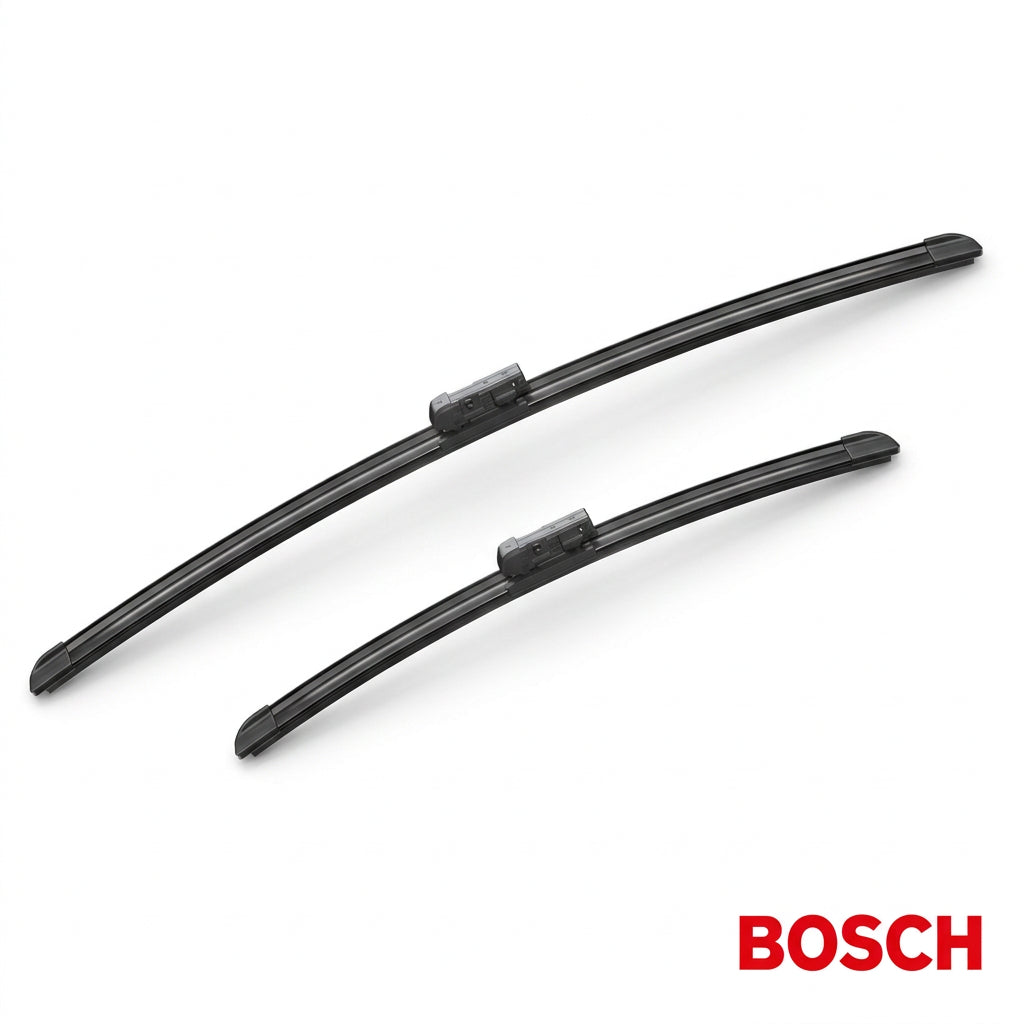 Set de două ștergătoare Bosch Aerotwin A744S cu detaliu al profilului