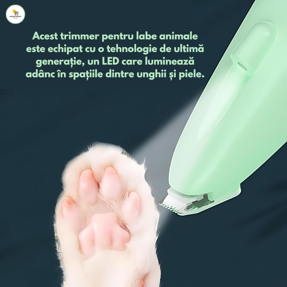 Trimmer pentru labe animale - Kit de îngrijire pentru câini și pisici