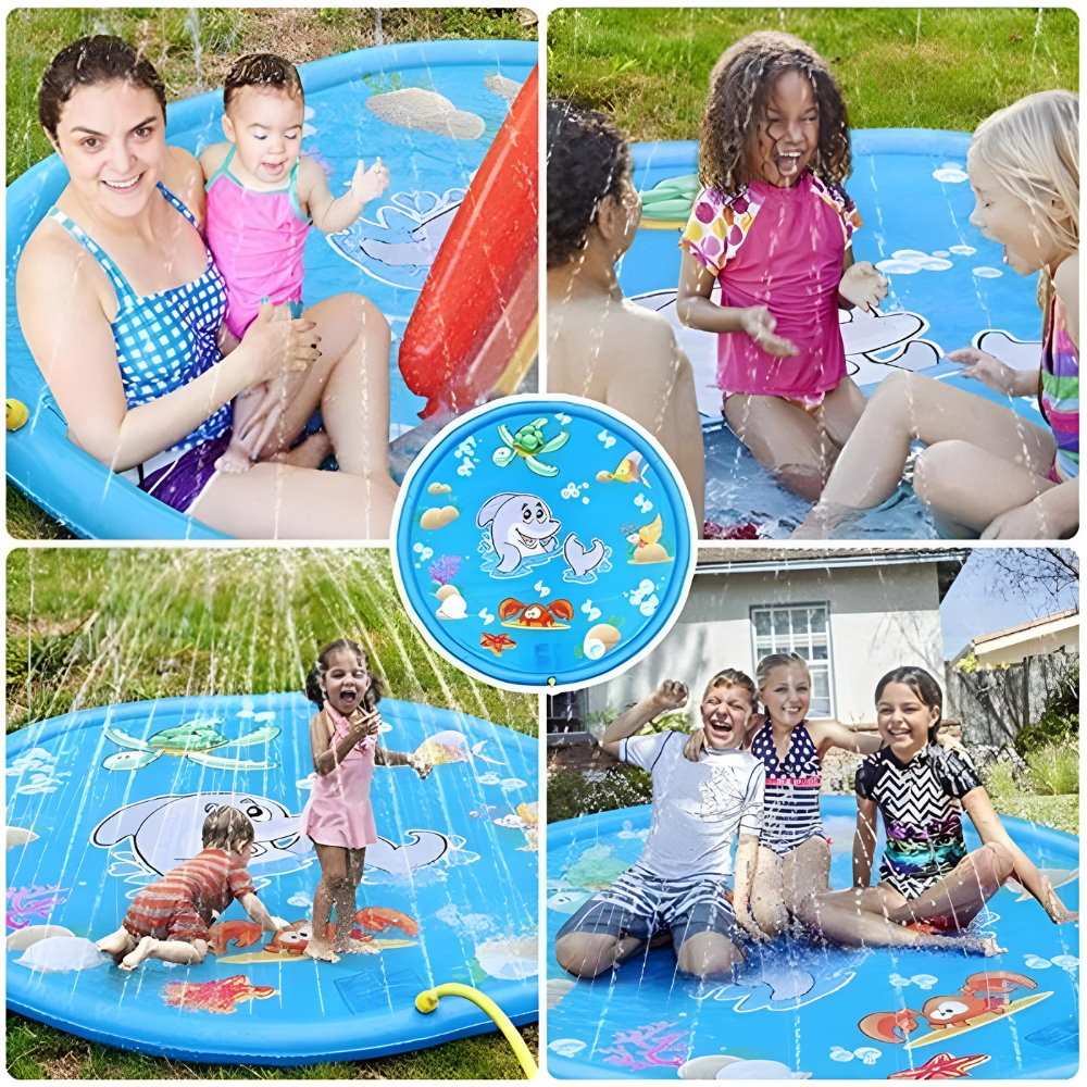 Piscina gonflabila cu stropitoare , diametru 170 cm