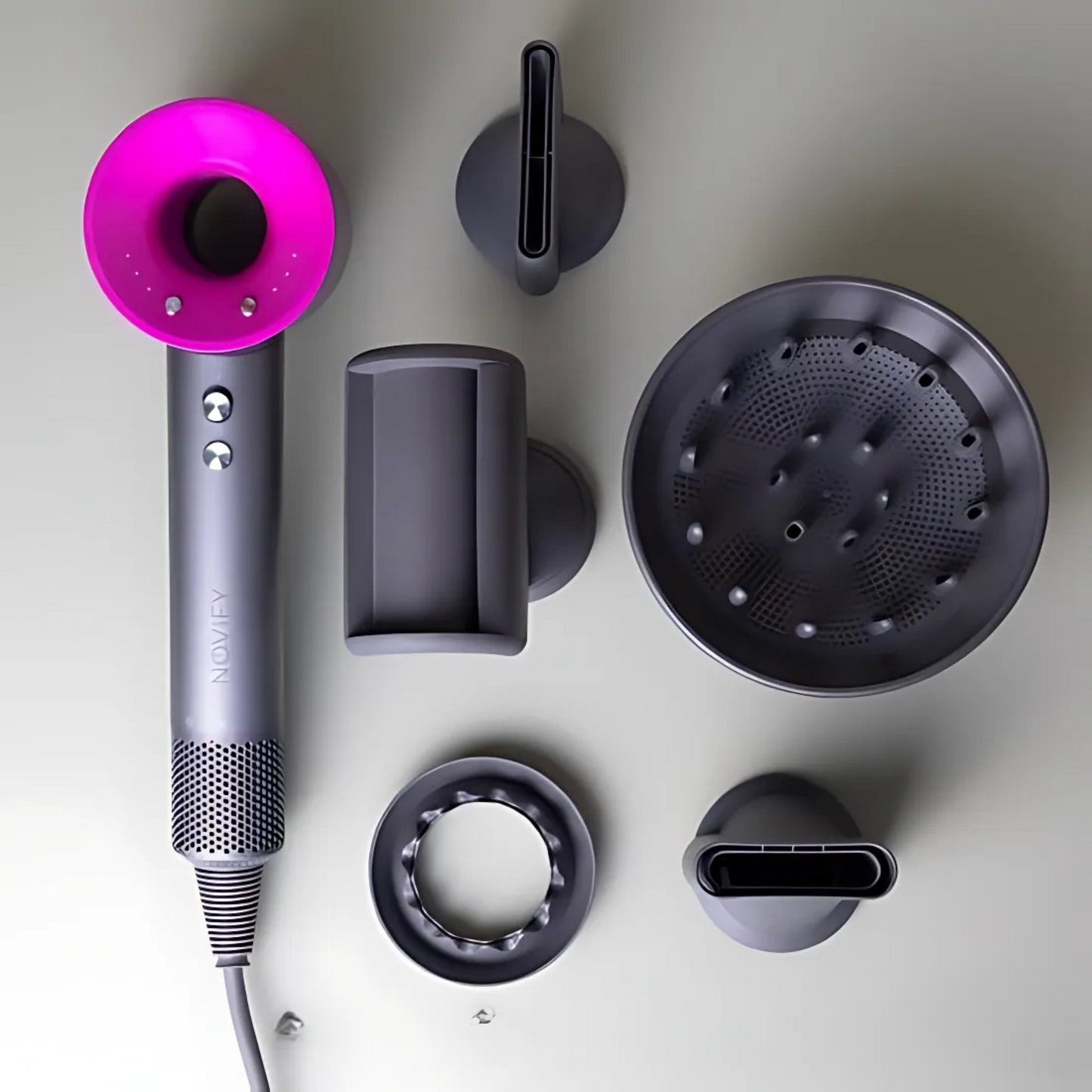 Uscator de Par Profesional APF® – Ioni Negativi, Aer Rece/Cald, 3 Viteze, 4 Temperaturi, 5 Accesorii Interschimbabile