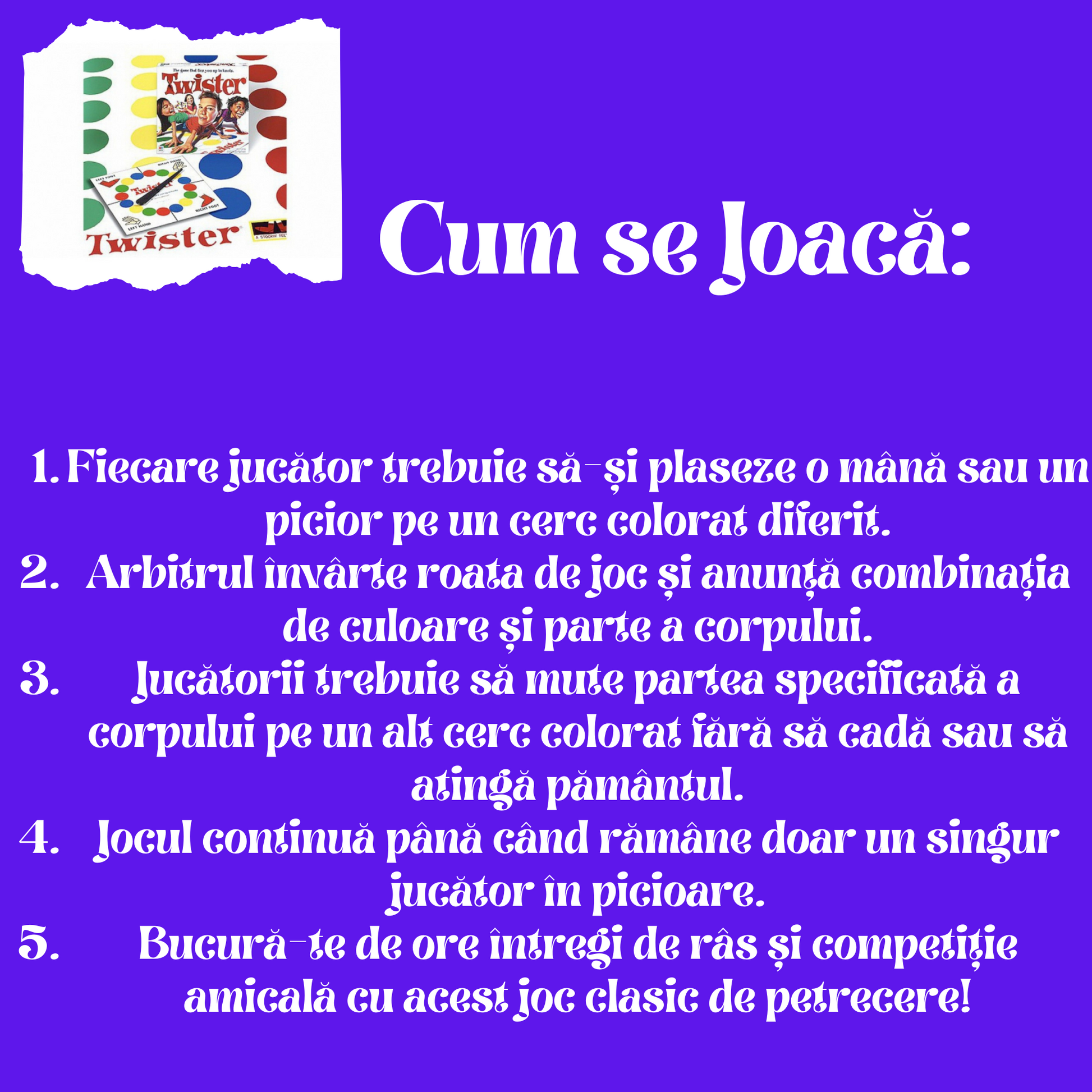 Reguli de Joc Twister