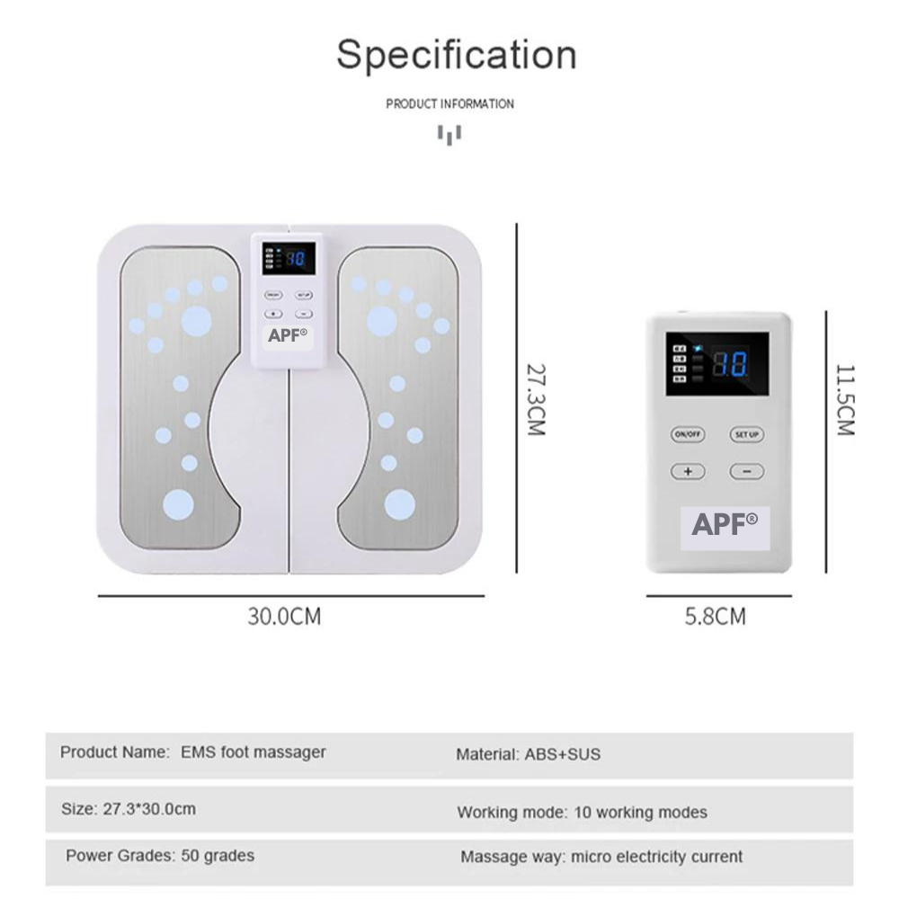 Masajer Electric pentru Picioare Pliabil EMS - Masajer pentru Tălpi, Acupunctură